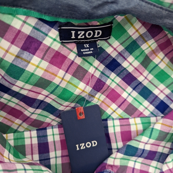 Women's Plus Size Izod Plaid Button Down Shirt size 1X - Picture 5 of 5